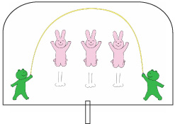 ペープサート 「ピョ～ンピヨン」