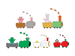 パネルシアター 「汽車」