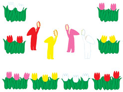 パネルシアター 「小人とチューリュプ」