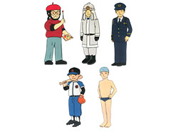 パネルシアター 「おまわりさんの帽子」