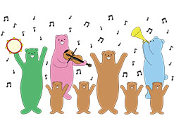 くるくる絵本 「くまさん春夏編」