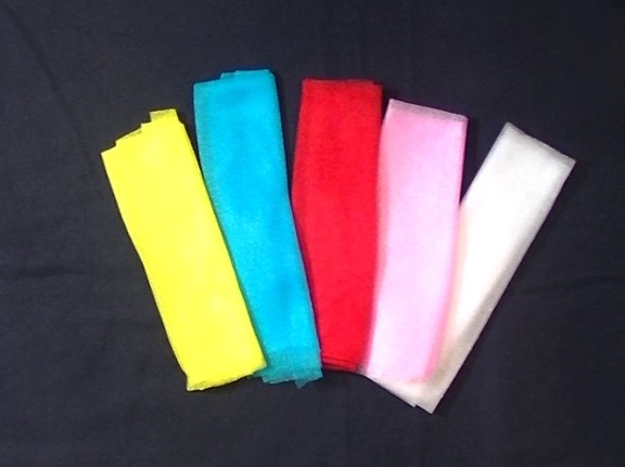 5色のハンカチ